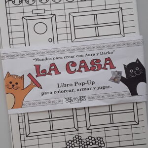"La Casa" Libro Pop-Up para colorear, armar y jugar.